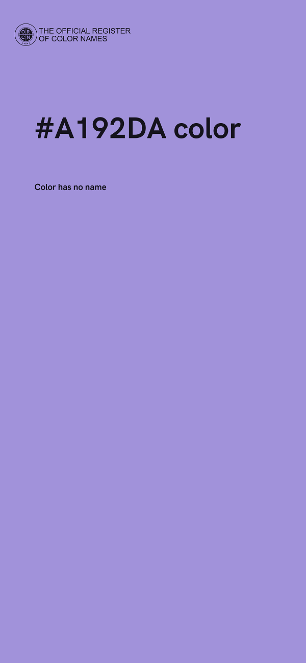 #A192DA color image