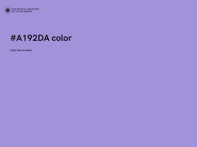 #A192DA color image