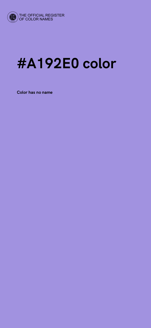 #A192E0 color image
