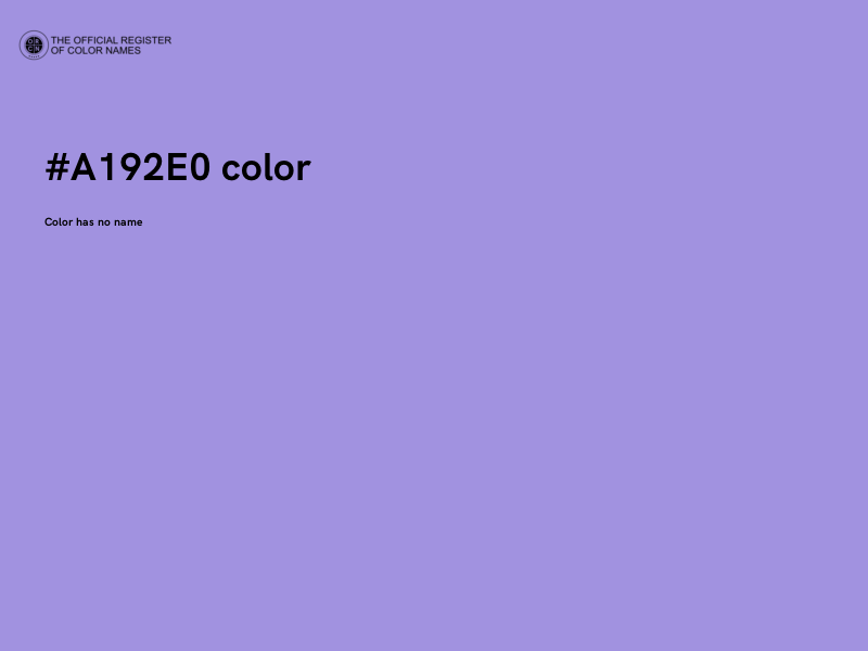 #A192E0 color image