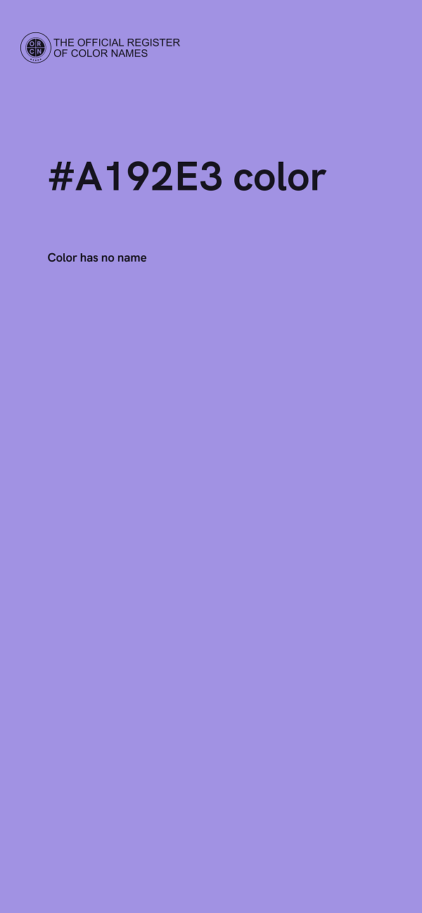 #A192E3 color image
