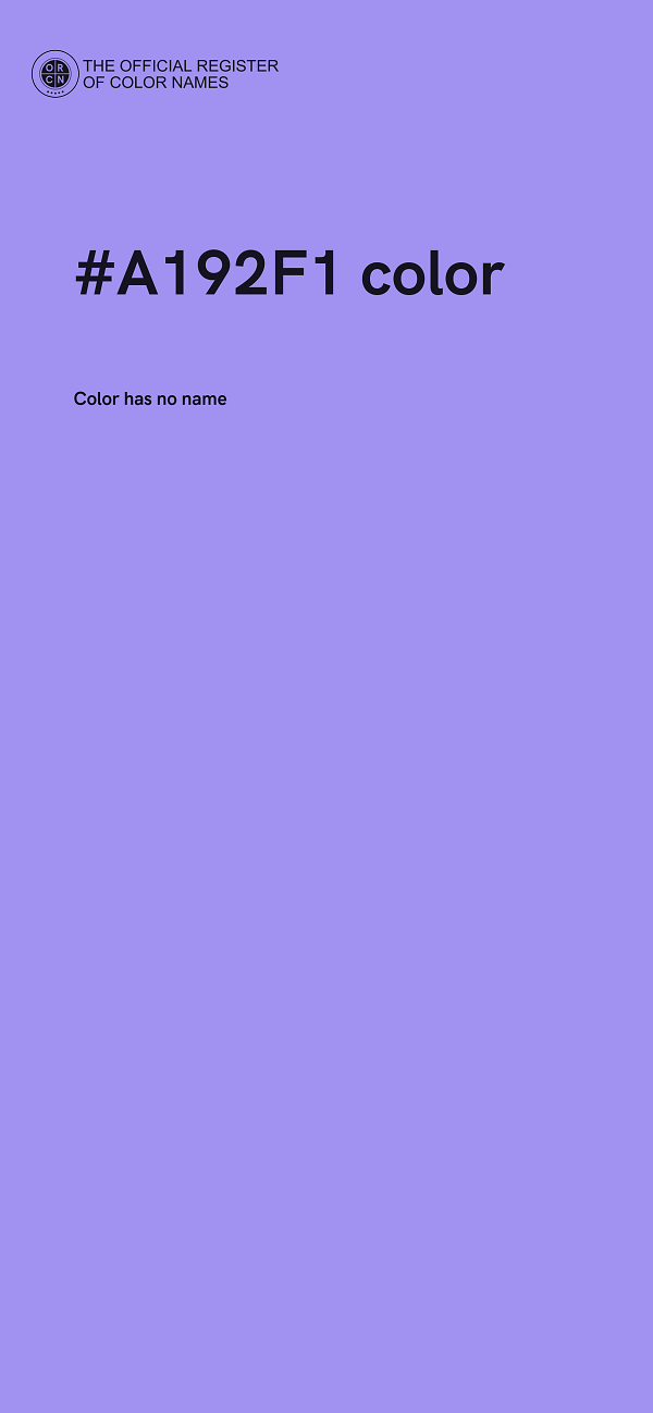 #A192F1 color image