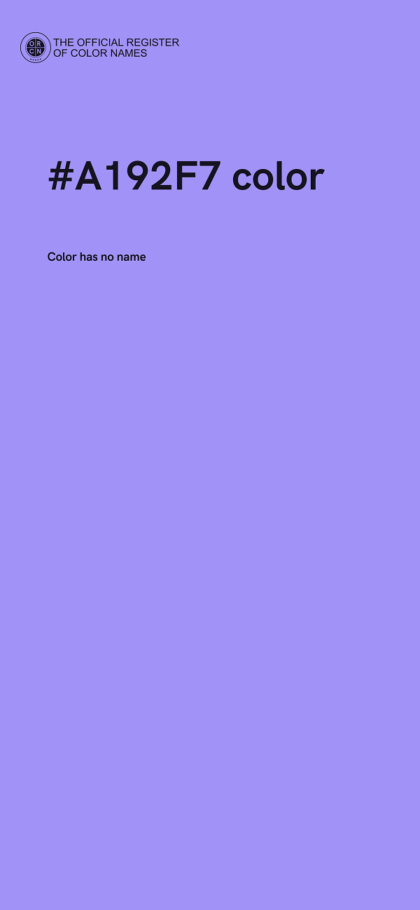 #A192F7 color image