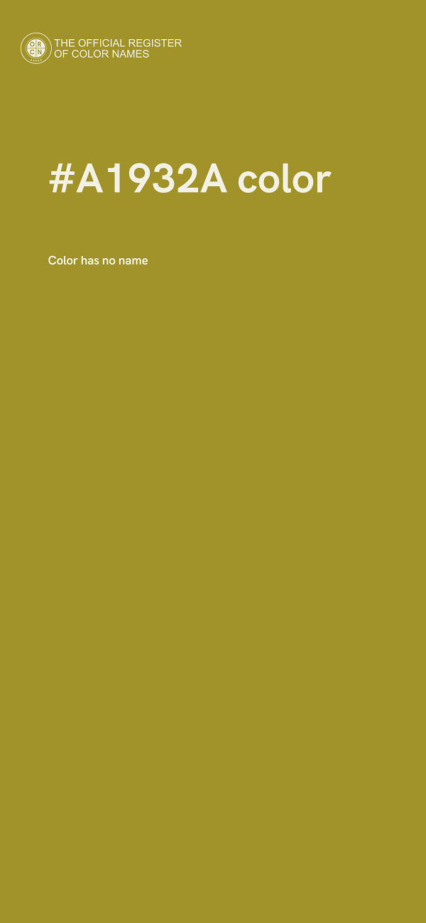 #A1932A color image