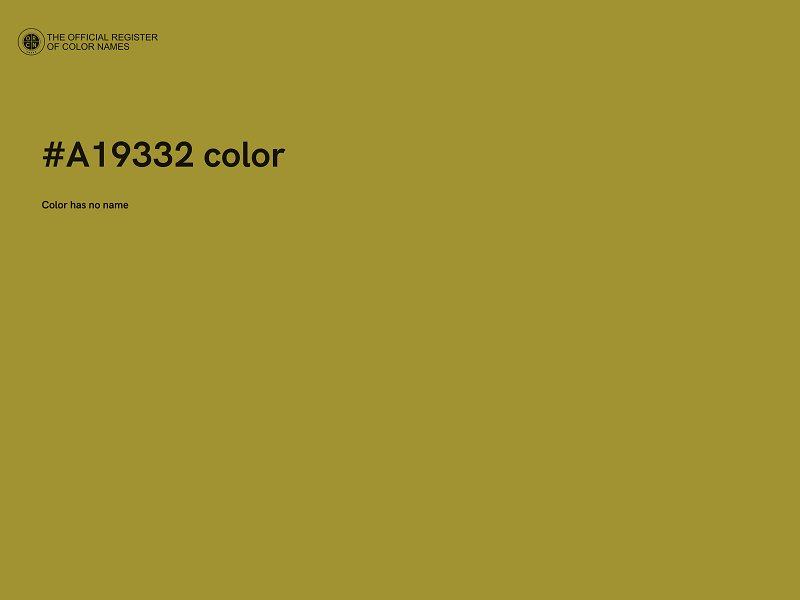 #A19332 color image