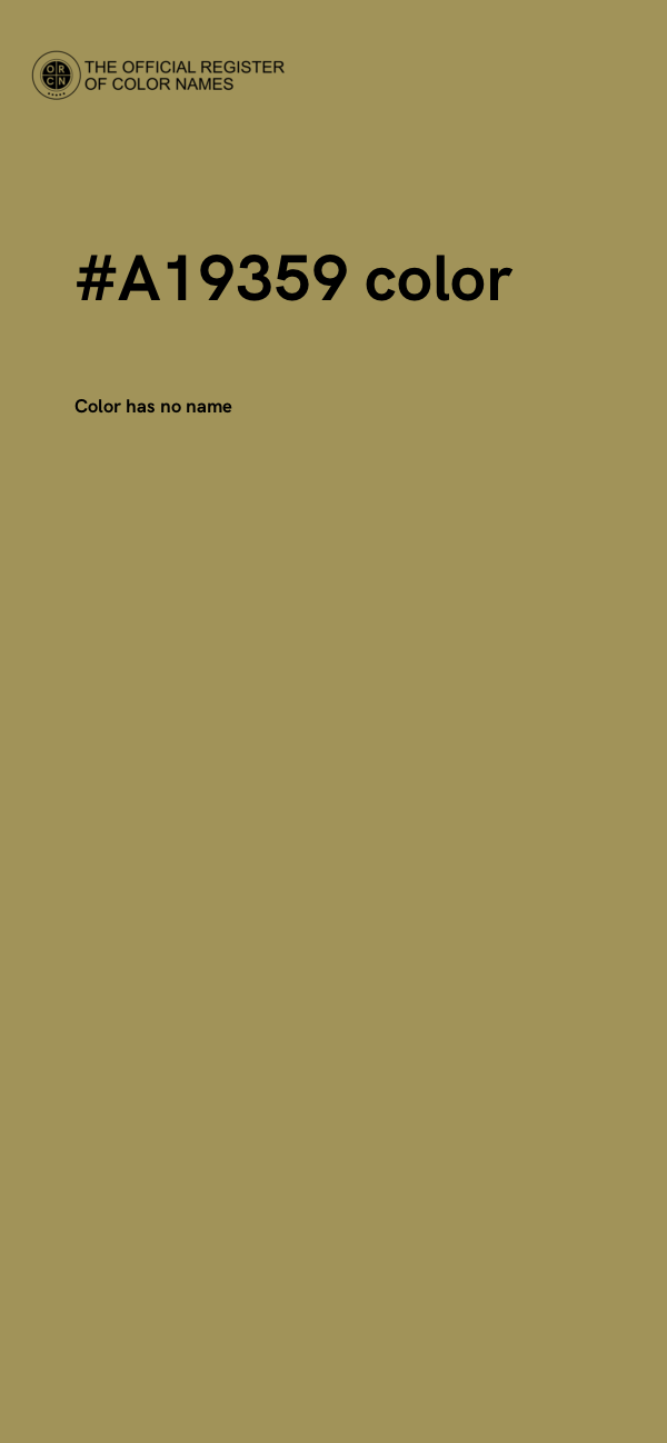 #A19359 color image