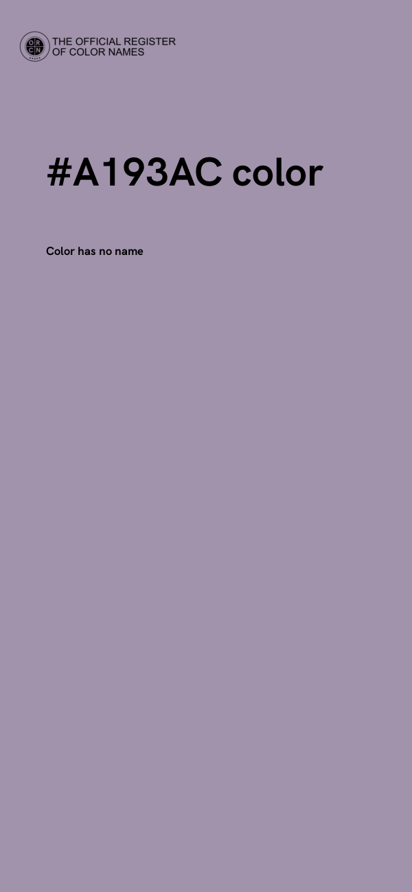 #A193AC color image