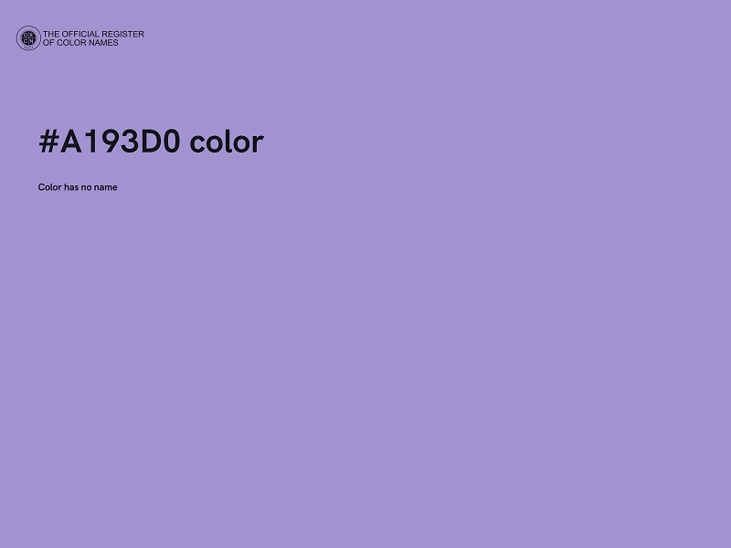 #A193D0 color image