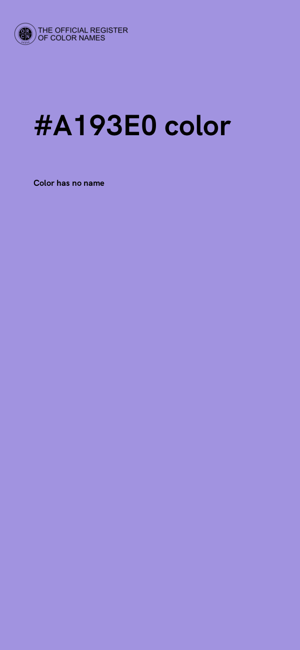 #A193E0 color image