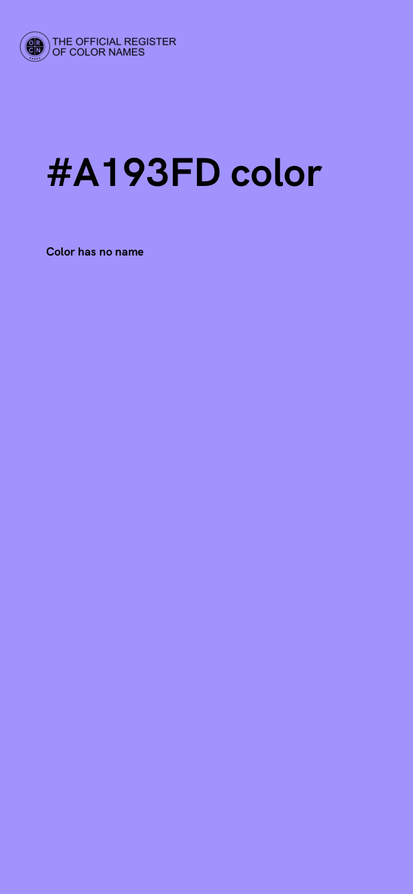 #A193FD color image