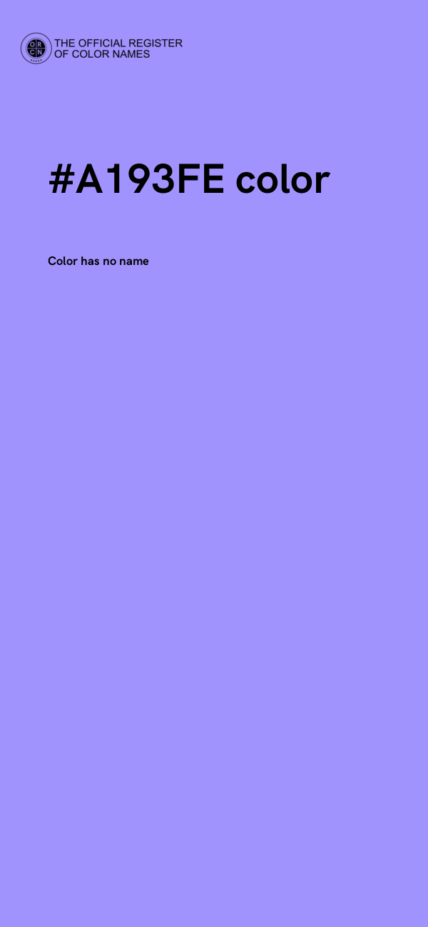 #A193FE color image