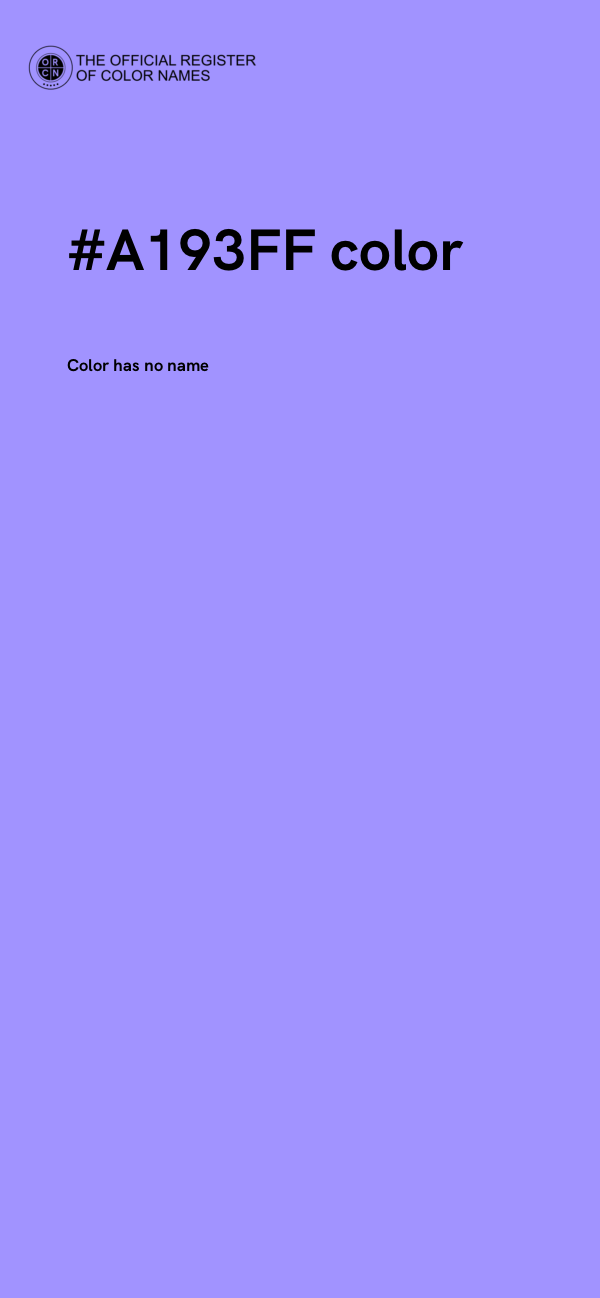 #A193FF color image