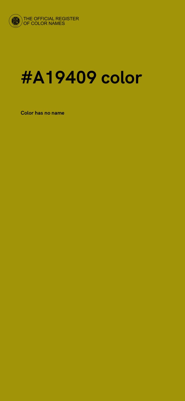 #A19409 color image