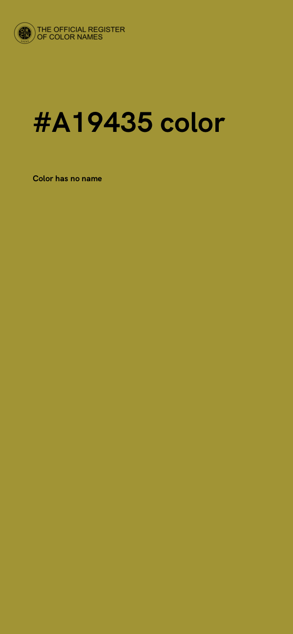 #A19435 color image