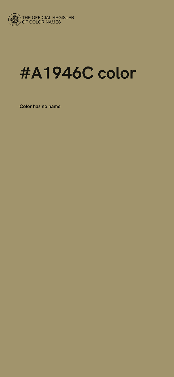 #A1946C color image