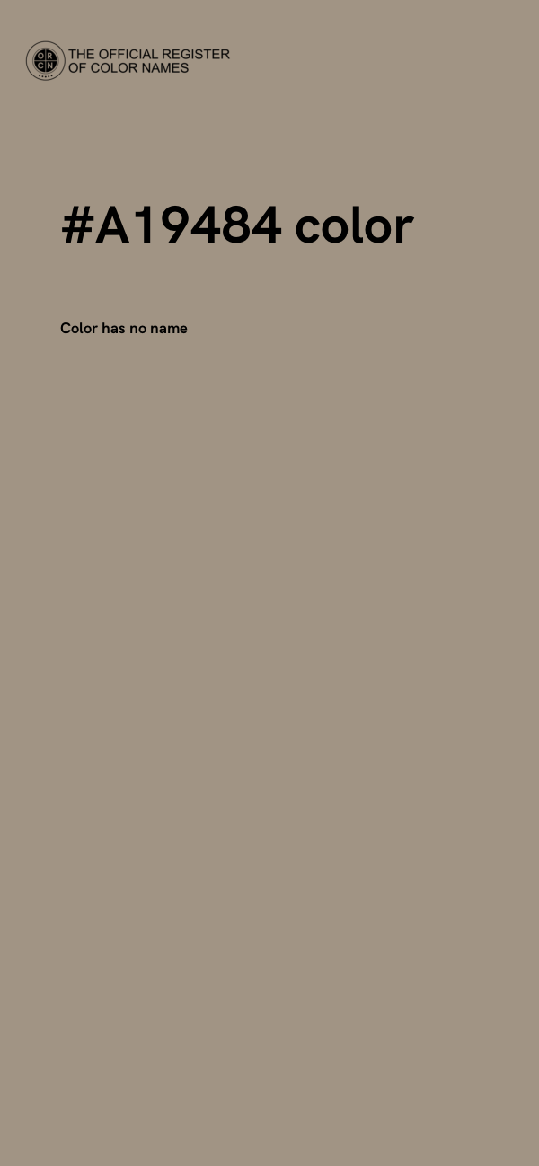 #A19484 color image