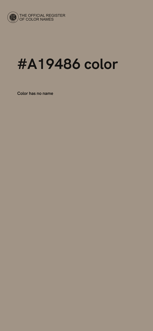 #A19486 color image
