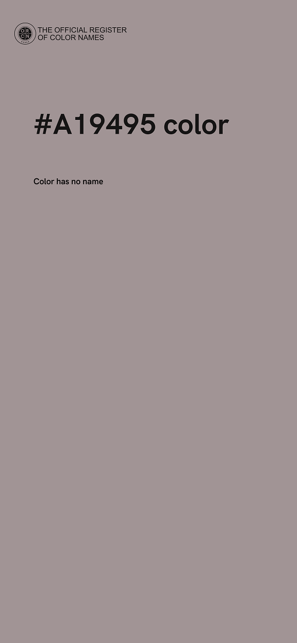 #A19495 color image