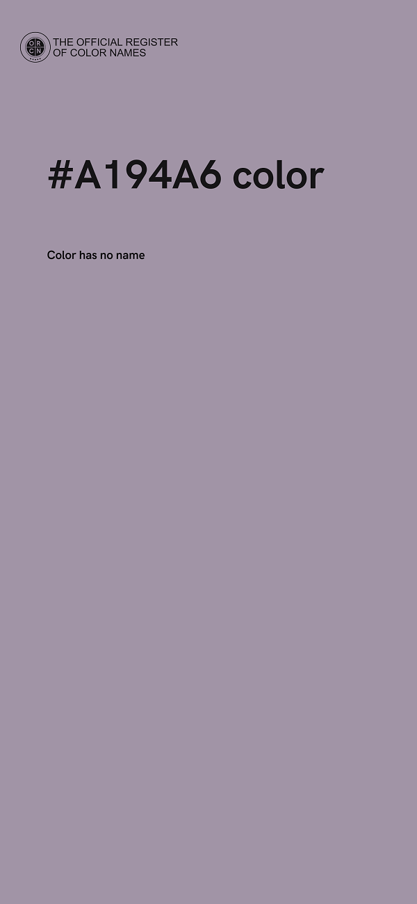 #A194A6 color image