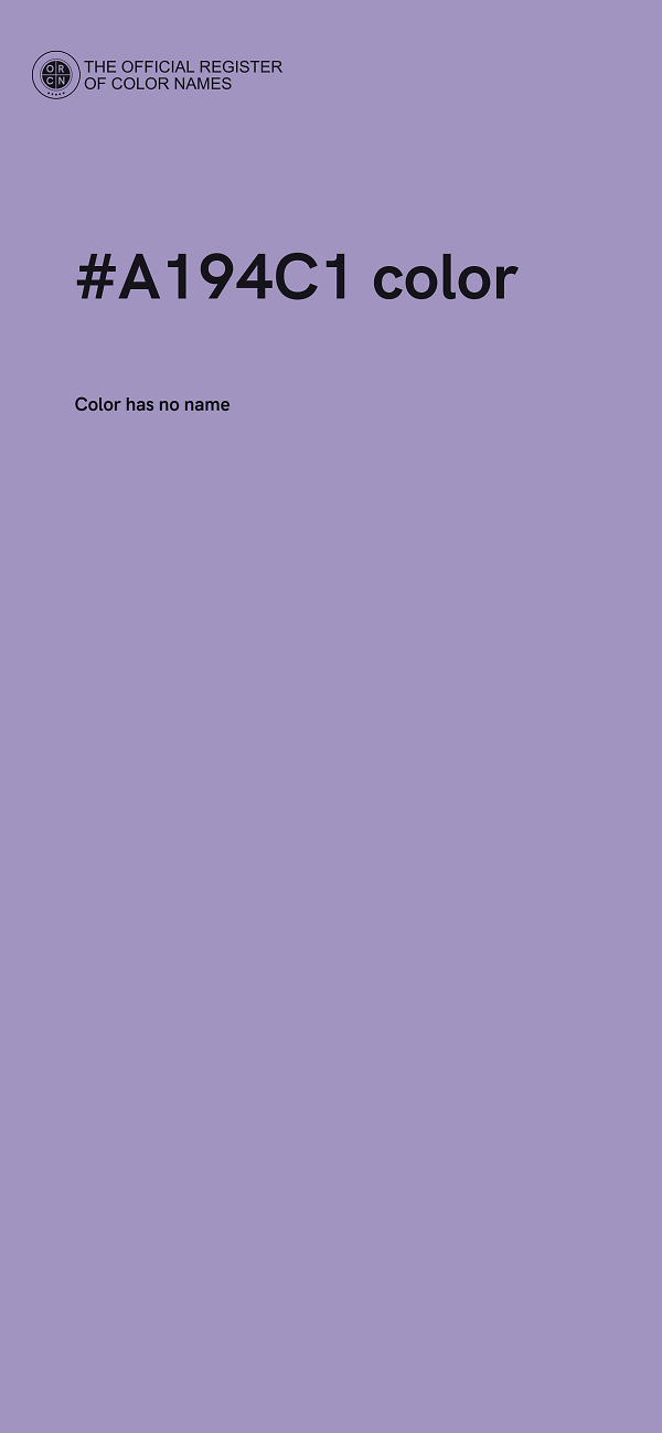 #A194C1 color image