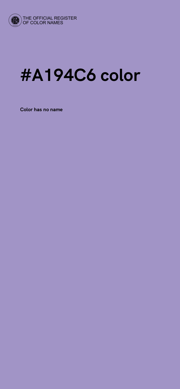 #A194C6 color image
