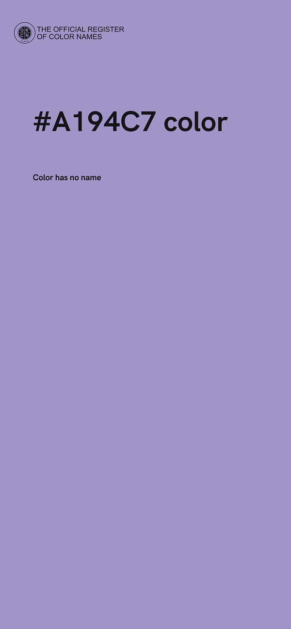 #A194C7 color image