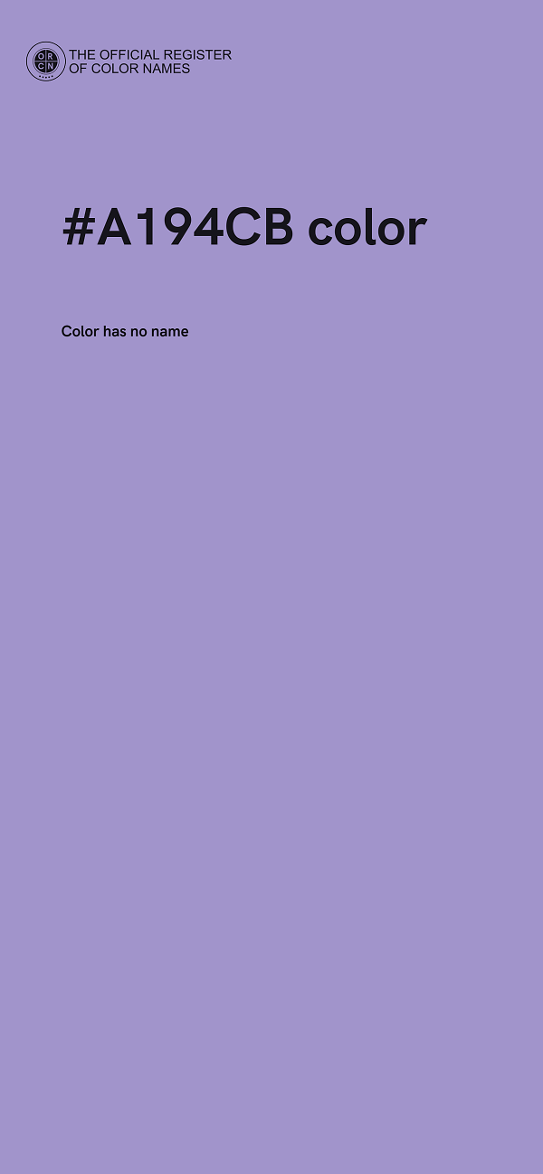#A194CB color image