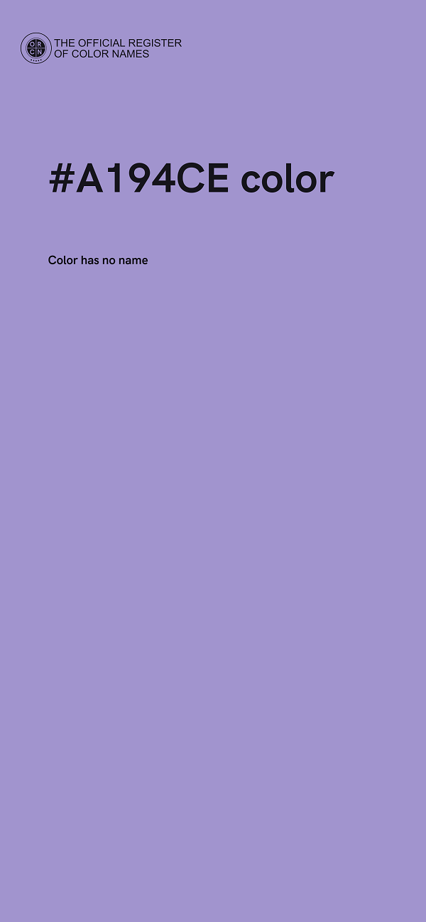 #A194CE color image