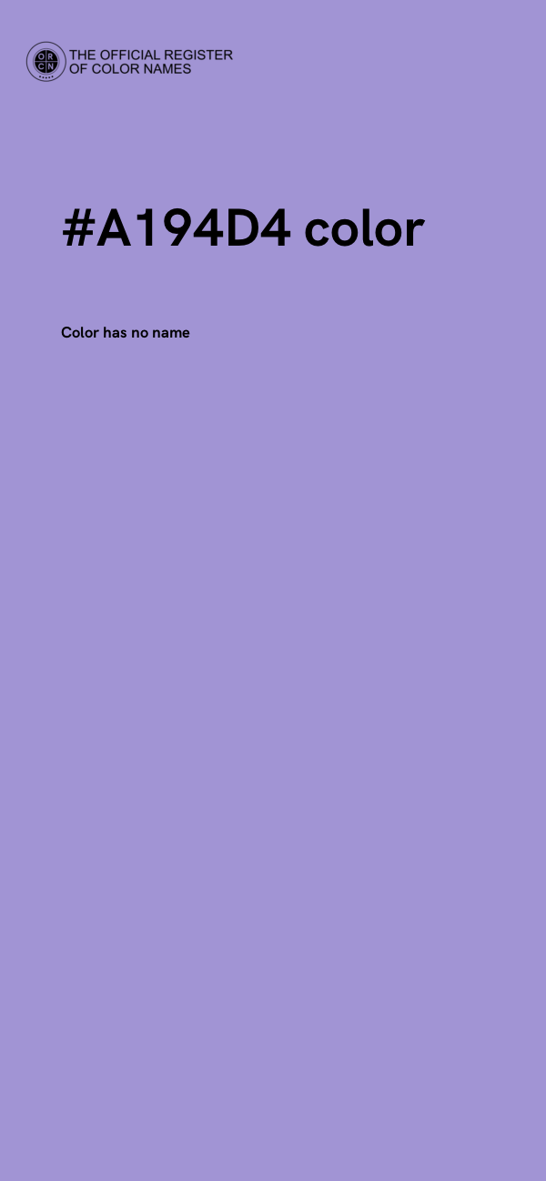 #A194D4 color image