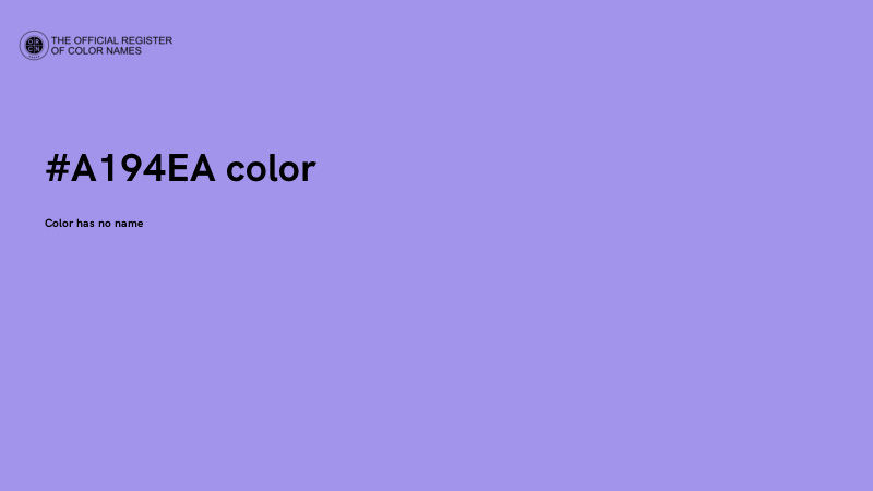#A194EA color image