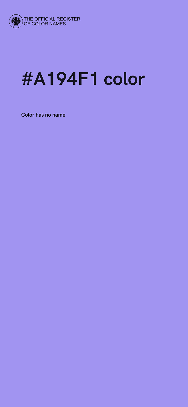#A194F1 color image