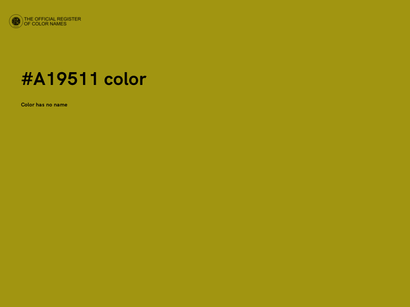 #A19511 color image