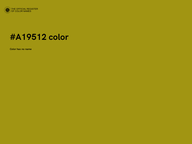 #A19512 color image