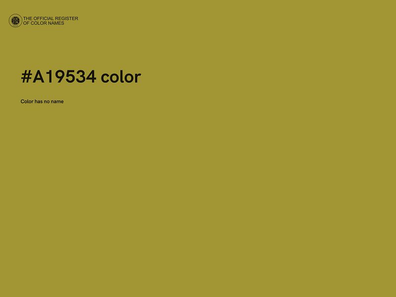 #A19534 color image