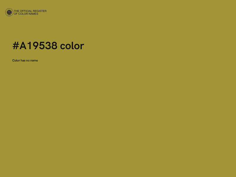 #A19538 color image