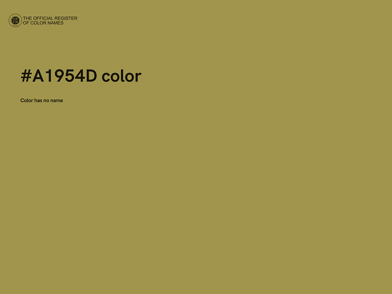 #A1954D color image