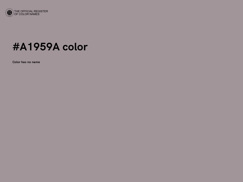 #A1959A color image