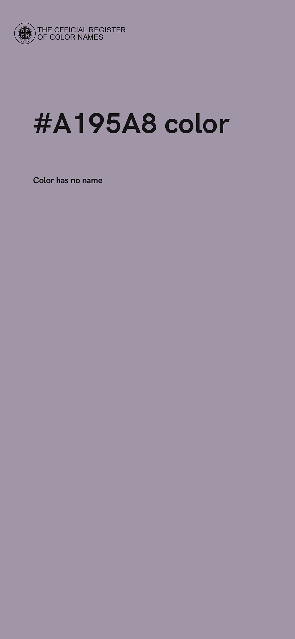 #A195A8 color image