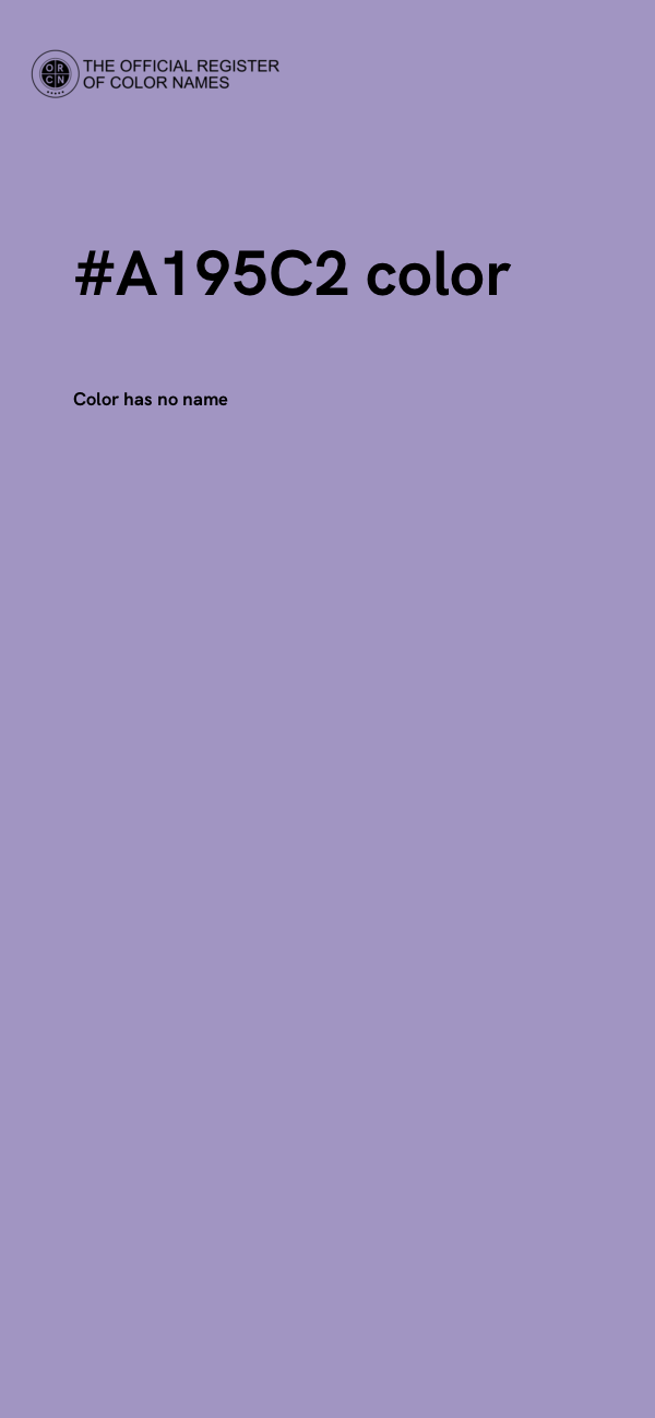 #A195C2 color image