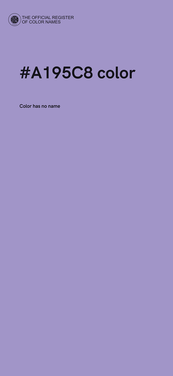 #A195C8 color image