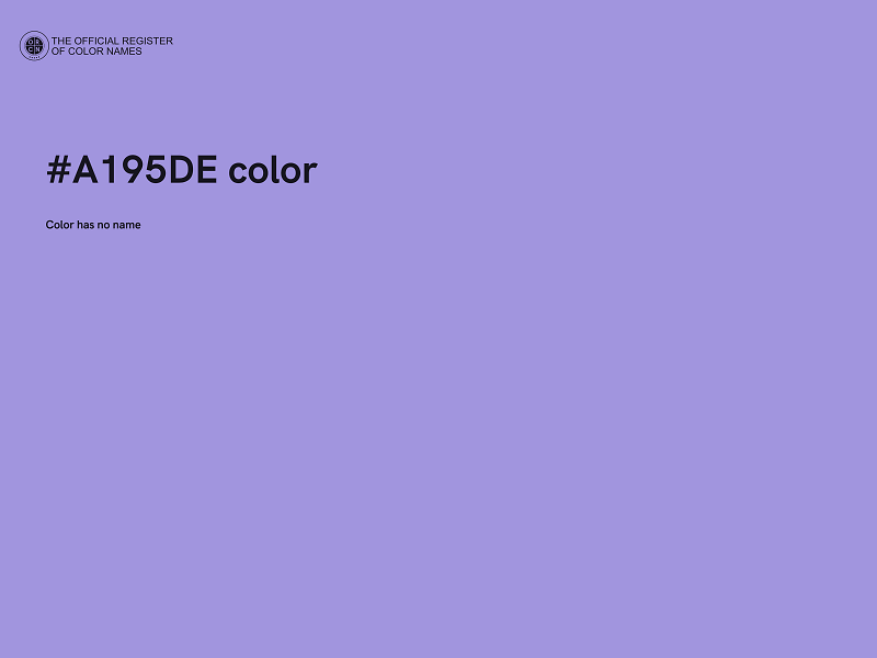 #A195DE color image