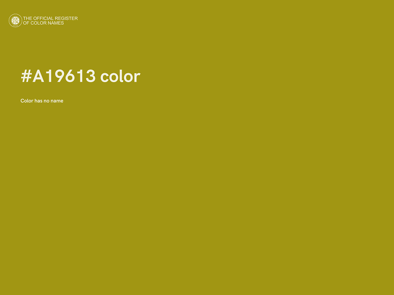 #A19613 color image