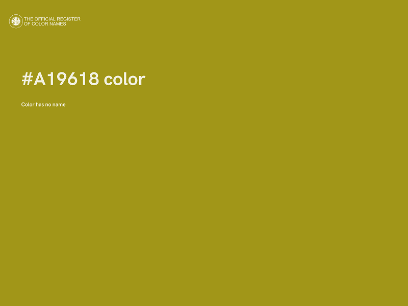 #A19618 color image