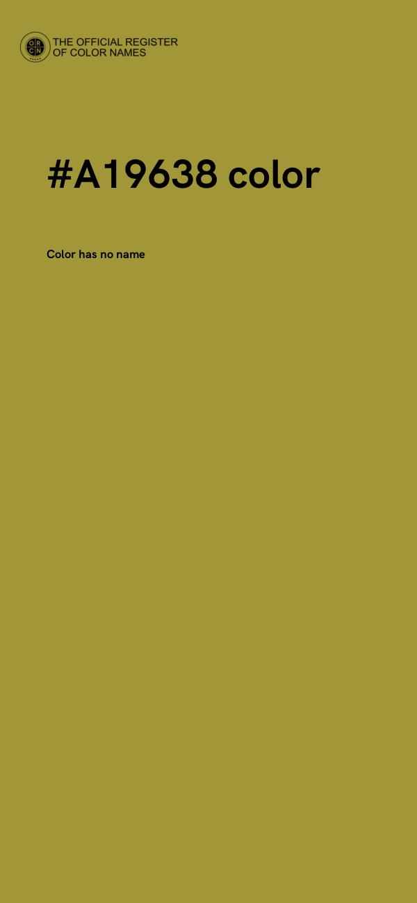 #A19638 color image