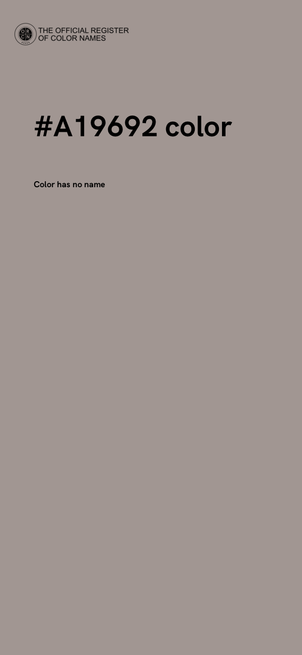 #A19692 color image