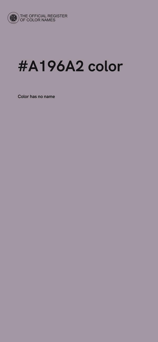 #A196A2 color image