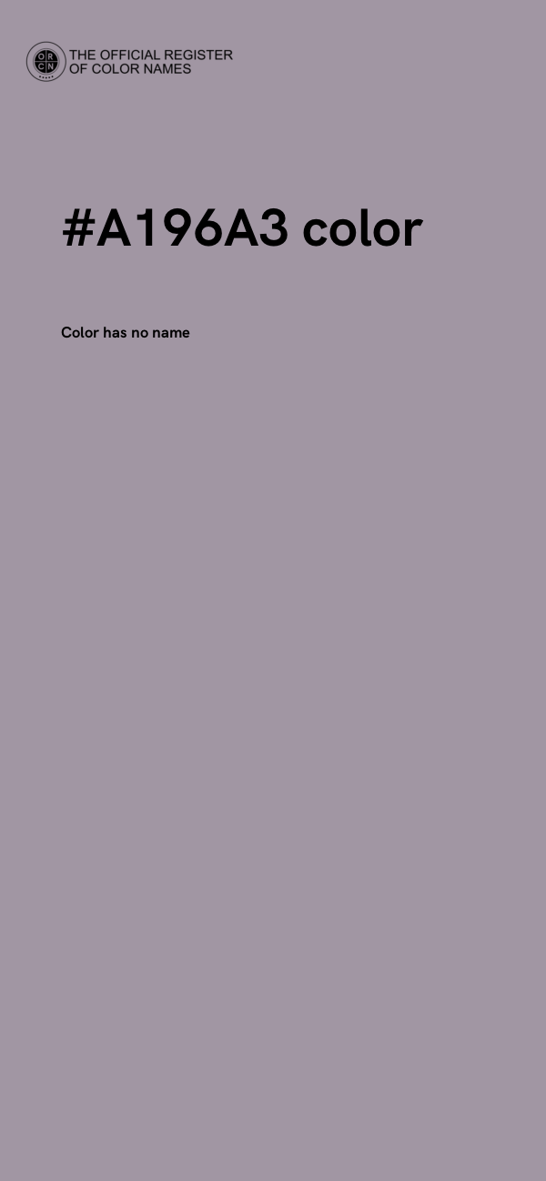 #A196A3 color image