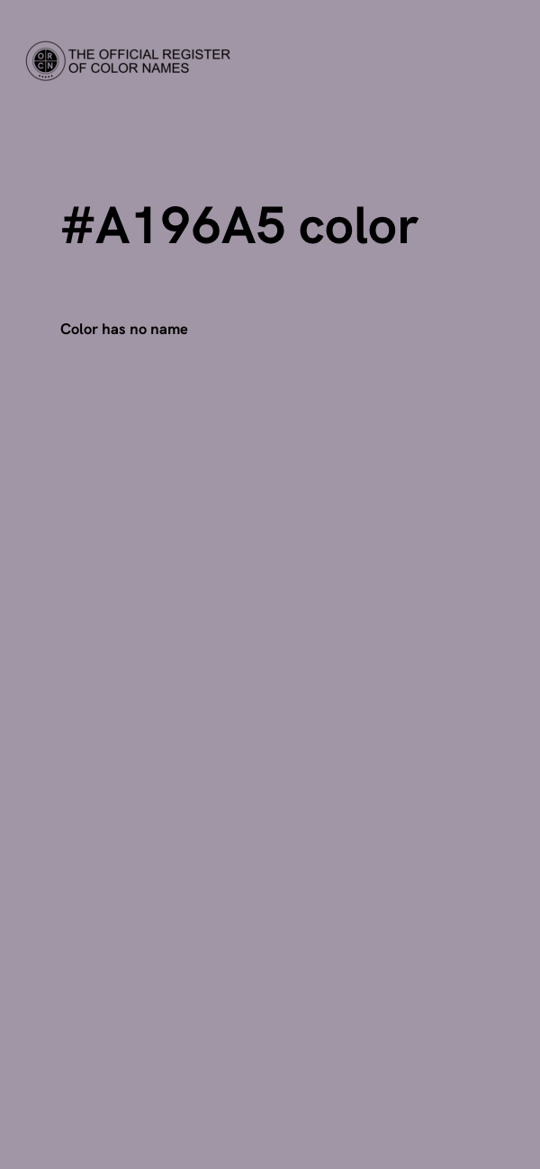 #A196A5 color image
