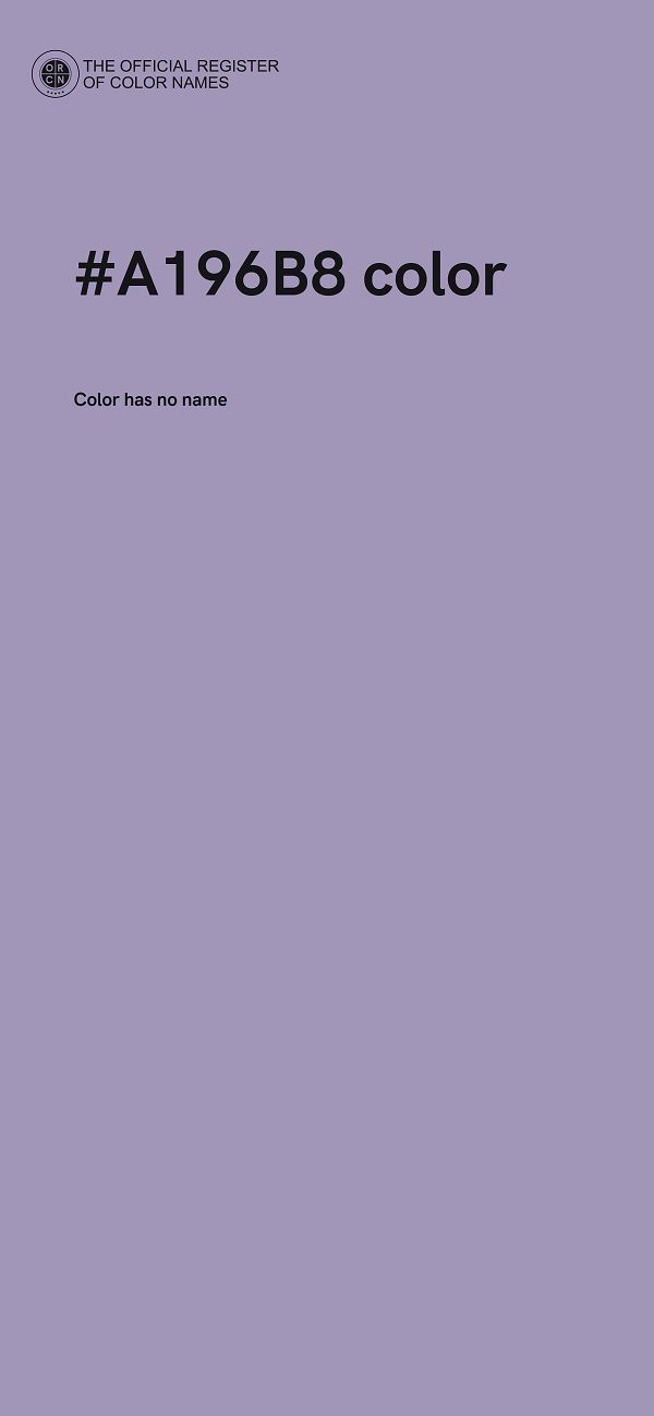 #A196B8 color image