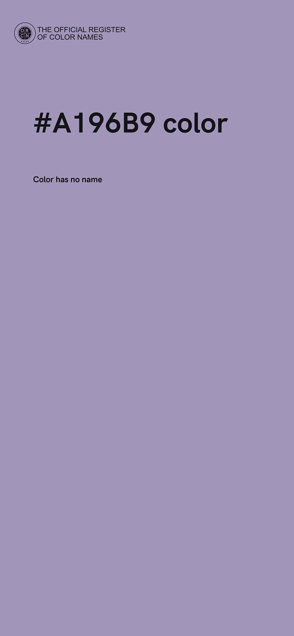 #A196B9 color image